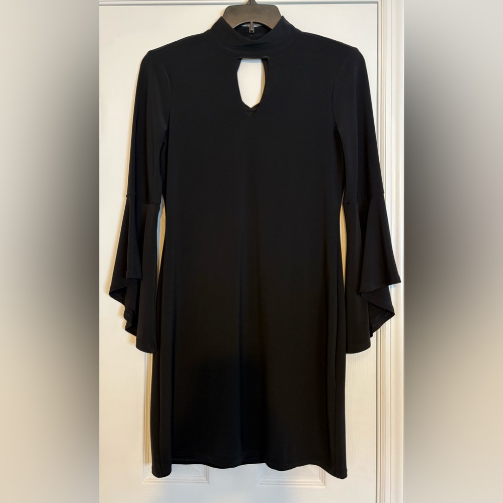 White House Black Market Size Small Black Mock Neck Dress